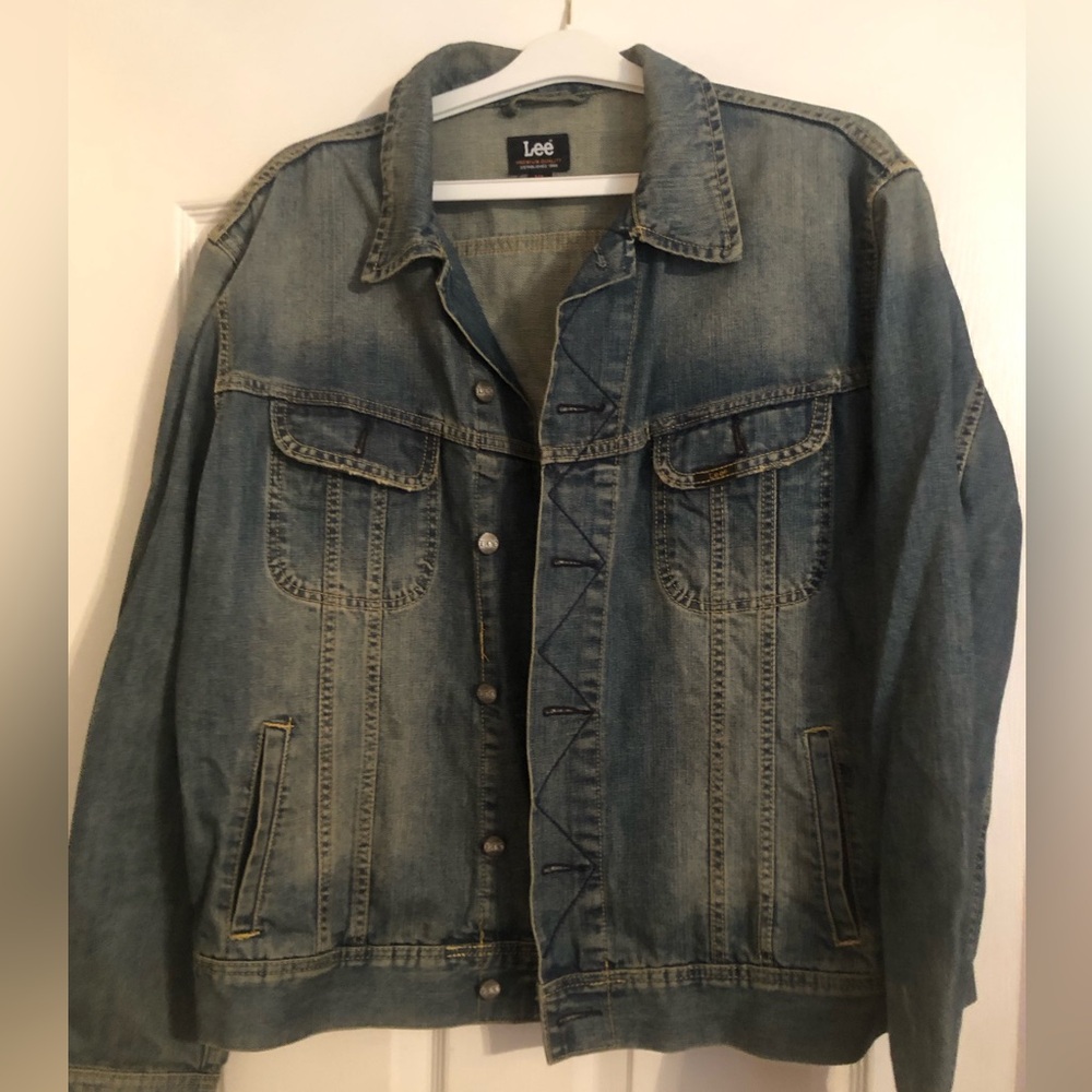 Lee Blue Denim Button-Up XL